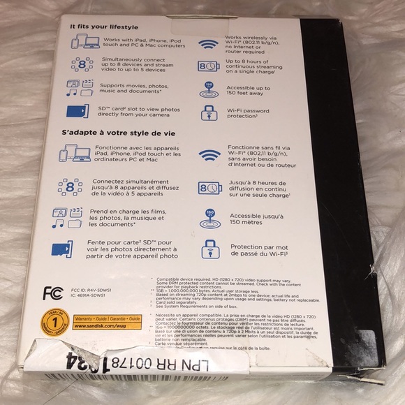 Sandisk wireless media drive - Picture 2 of 2